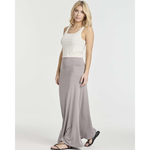 3-Pack Women's Plus Size Ultra-Soft Flowy Maxi Skirts in Classic Colors - Picture 5 of 6